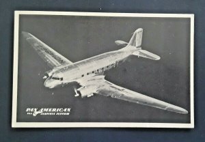 Mint Vintage Pan American Douglas Clipper DC-3 Real Photo Postcard