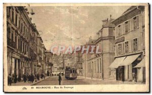 Old Postcard Mulhouse Street Tramway Wild