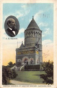B041 US Garfield Memorial at Lakeview Cemetery Cleveland Ohio 1920 postcard