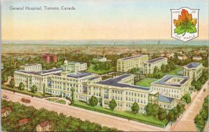 General Hospital Toronto Ontario ON Canada Land Of The Maple Unused Postcard H32