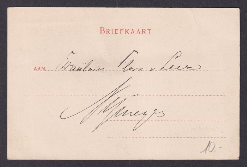 Vintage Postcard Netherlands Amsterdam Singel