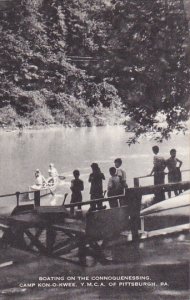 Boating On Connoquenessing Camp Kon-O-Kwee Y M C A Of Pittsburgh Pennsylvania