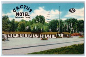 1953 View Of Cactus Motel Tallahassee Florida FL Posted Vintage Postcard 