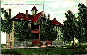 Montana State Soldier's Home Columbia Falls MT Montana UNP 1908 DB Postcard  S20