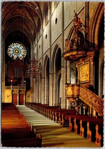 Uppsala Domkyrkan Interior Sweden Magnificent Interior View Postcard