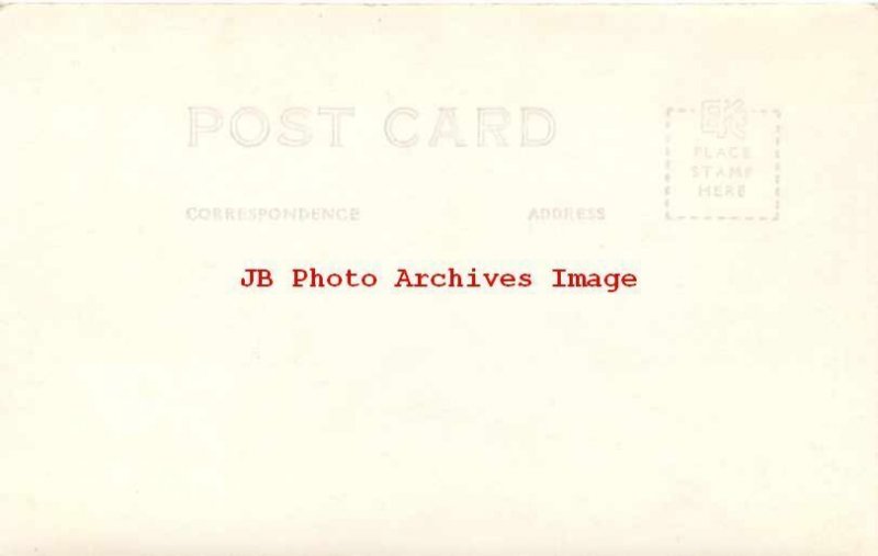 KS, Burlington, Kansas, RPPC, US Post Office Building, Entrance View, Photo