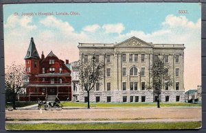 Vintage Postcard 1907-1915 St. Joseph's Hospital, Lorain, Ohio (OH)