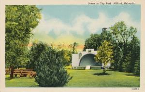 Scene in City Park - Milford, Seward County NE, Nebraska