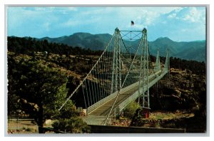 Postcard CO Royal Gorge Bridge Cañon City Colorado Vintage Standard View Card #1 