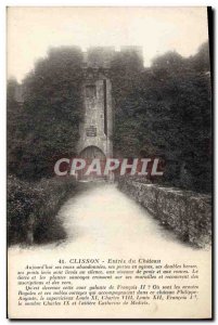 Old Postcard Clisson Entree du Chateau