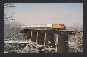 ME MAINE Centrail Railroad Train WATERVILLE Postcard PC