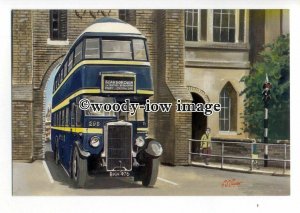 tm6055 - Leyland Titan at Bargate in Beverley - Artist - G.S.Cooper - postcard