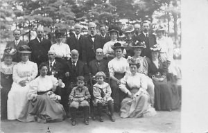 Group of People Real Photo Unused 