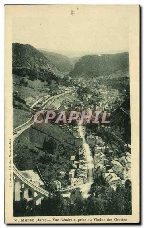 Old Postcard Morez Vue Generale jack Caves Viaduct