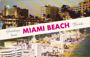Florida Greetings From Miami Beach Hotel Row