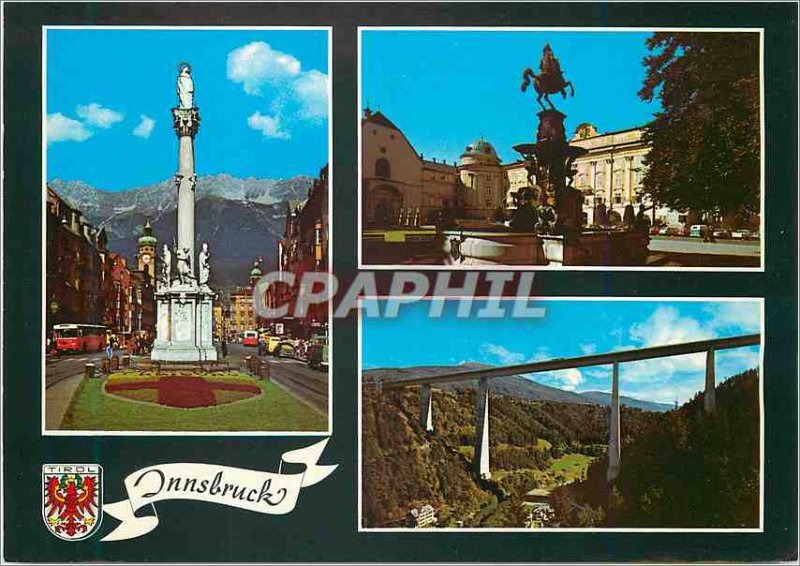 Modern Postcard Innsbruck Tirol Alpenstadt Maria Theresien StraBe Und Mit Bli...