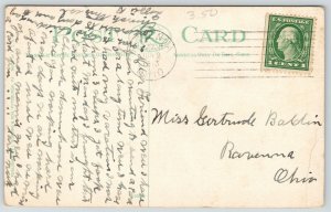 New Martinsville West Virginia~First Methodist Episcopal ME Church~1913 Postcard 