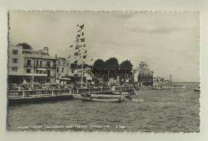 iw0027 - Cowes Parade & Royal Yacht Squadron , Isle of Wight - postcard by Dean