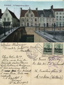 belgium, DIKSMUIDE DIXMUDE, Papegaaibrug a/IJser (1915) Postcard