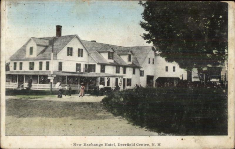 Deerfield Centre NH New Exchange Hotel  c1910 Postcard