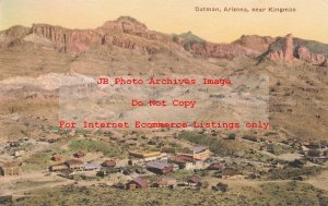 AZ, Oatman, Arizona, Bird's Eye View of Town, Highway 66, Albertype