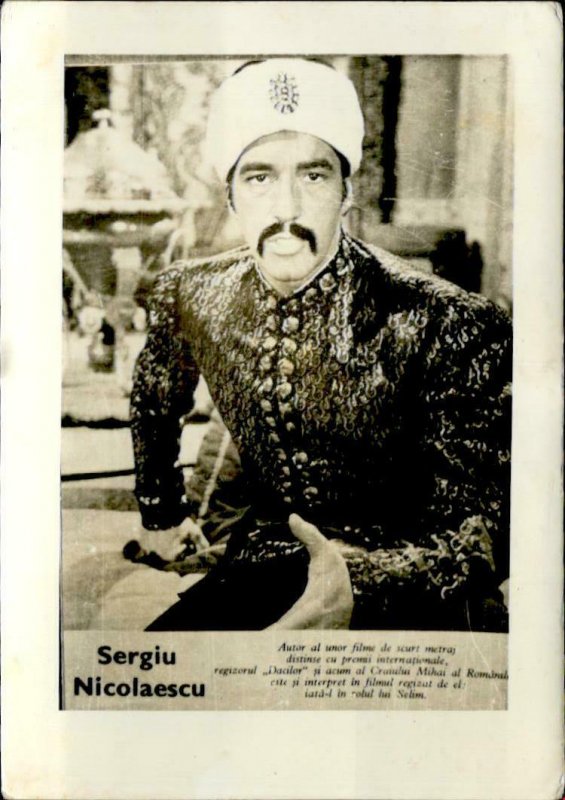 IMN01841 sergiu nicolaescu   actor movie star film 5x7cm 