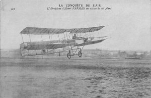 La Conquete De L'air Biplane Zeppelin Unused 