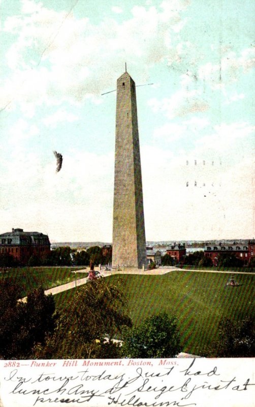 Massachusetts Boston Bunker Hill Monument 1906