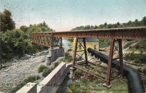 13342 Ulster & Delaware Railway Bridge, Schoharie Electric Light Powerhouse 1908