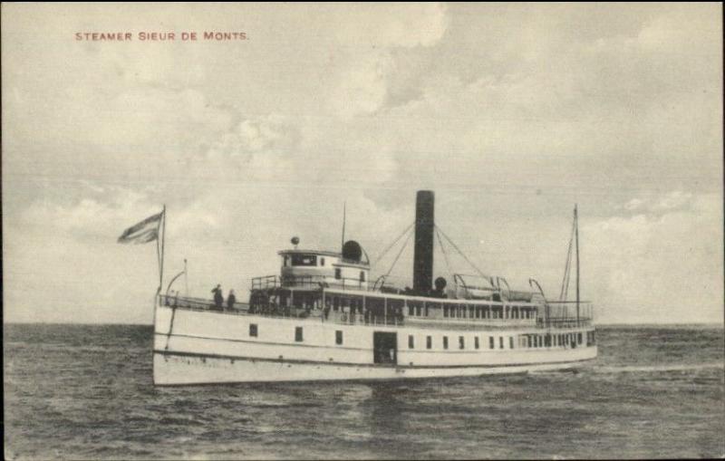 Publ in Castine ME - Steamer steamship Sieur de Monts c1910 Postcard