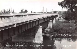 Rock River Bridge - Rock Rapids, Iowa IA