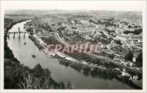 Postcard Modern cahors lot 3 General view and the bridge valentre