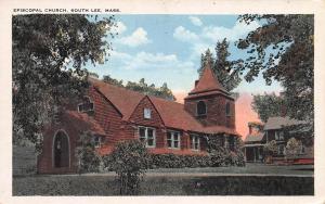 Episcopal Church, South Lee, Massachusetts, Early Postcard, Unused