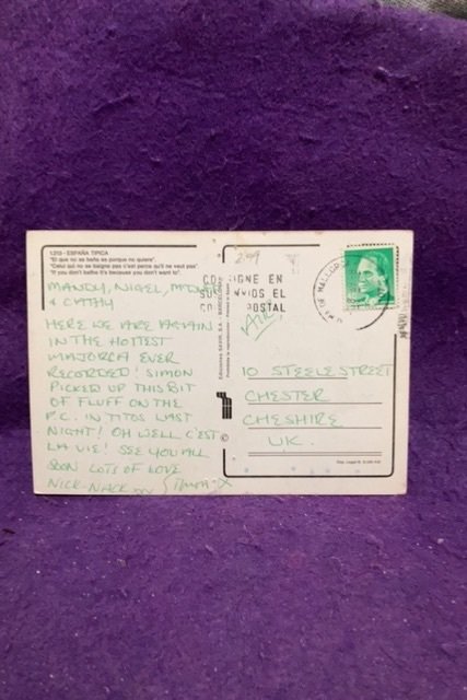 Spain typical scene posted 1989