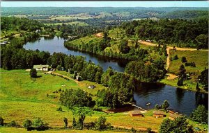 Postcard AERIAL VIEW SCENE Minden Ontario ON AO5614