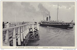 OSTENDE, West Flanders, Belgium, PU-1932; Leaving Of The Mail