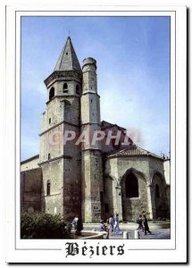 Modern Postcard Beziers Herault The Magdalen Church