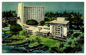 Postcard HOTEL SCENE Hilo Bay Hawaii HI AS3484