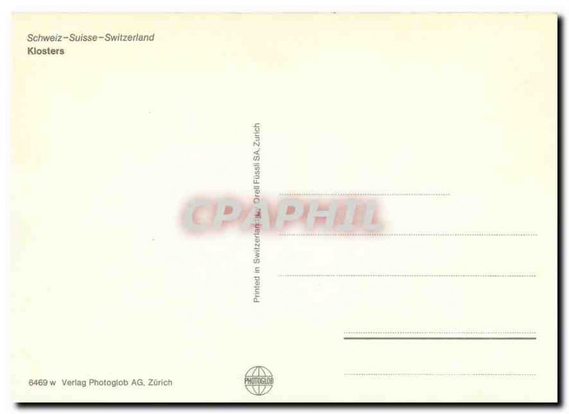 Modern Postcard Klosters