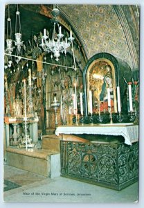 Altar of the Virgin Mary of Sorrows JERUSALEM Israel Postcard