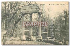 Old Postcard Paris Parc Monceau The Ruins