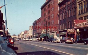 MAIN STREET LOOKING NORTH, ASHTABULA, OH circa 1950 Hotel Ashtabula