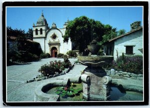 Postcard - Mission San Carlos Borromeo de Carmelo, Monterey Peninsula - CA