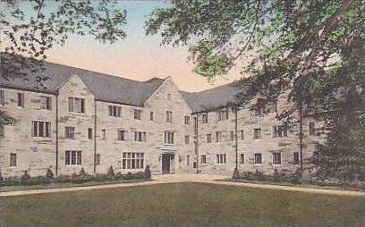 Indiana Blomington Forest Hall Womens Doromitory Indiana University Albertype