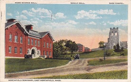 Massachusetts East Northfield Home Science Hall Gould Hall Sage Chapel 1919