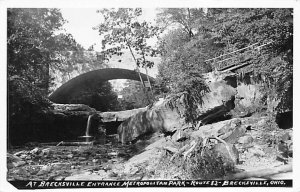 Brecksville Entrance Metropolitan Park real photo - Brecksville, Ohio OH