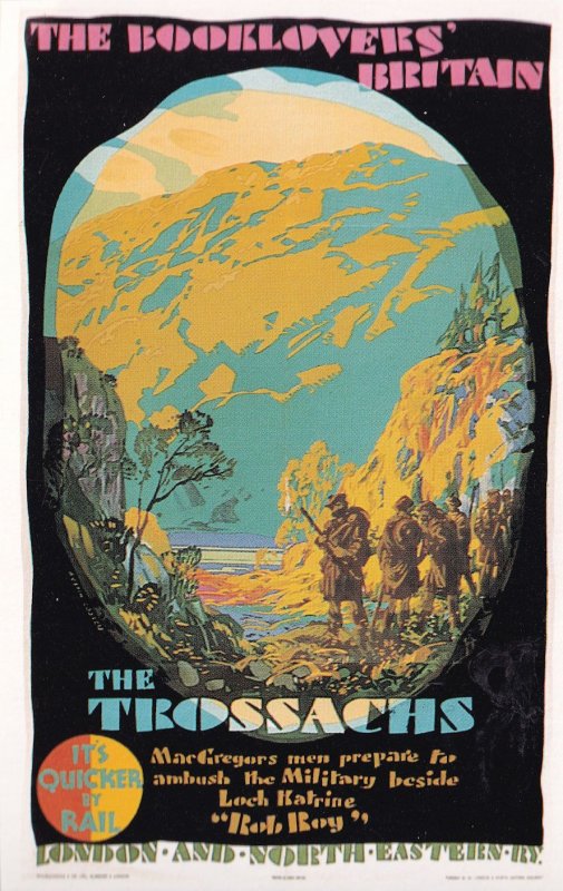 The Trossachs Book Lovers Britain Travel By Train Poster Postcard