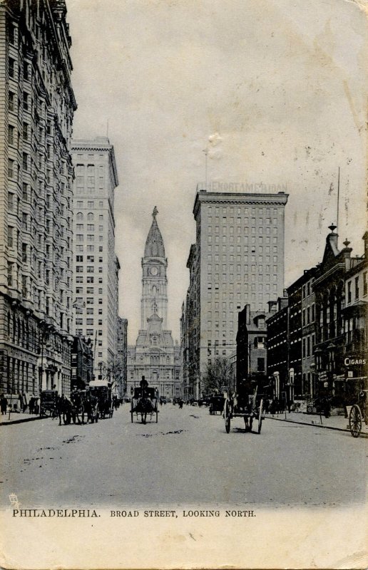 PA - Philadelphia. Broad St looking north