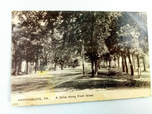 Harrisburg Pennsylvania, Drive along Front Street Scene 1901, Vintage Postcard