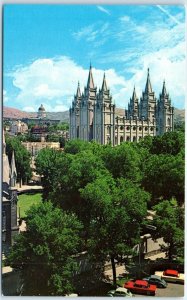 Postcard - Temple Square and State Capitol, Salt Lake City, Utah, USA